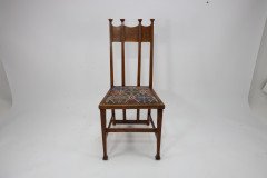 George Montague Ellwood. Made by J. S. Henry. A Set of Ten Arts & Crafts Oak Dining Chairs - Thumbnail 2