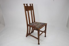 George Montague Ellwood. Made by J. S. Henry. A Set of Ten Arts & Crafts Oak Dining Chairs - Thumbnail 3