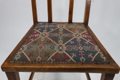 George Montague Ellwood. Made by J. S. Henry. A Set of Ten Arts & Crafts Oak Dining Chairs - Thumbnail 8