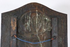 Margaret Gilmour Arts & Crafts Brass Wall Sconce with Stylised Floral Decoration - Thumbnail 3