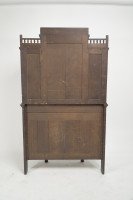 Bruce Talbert for Gillow & Co. Attributed, Oak Aesthetic Movement Glazed Cabinet - Thumbnail 3