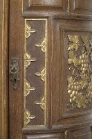 Bruce Talbert for Gillow & Co. Attributed, Oak Aesthetic Movement Glazed Cabinet - Thumbnail 5