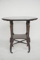 Jas Shoolbred Aesthetic Movement Walnut Octagonal Centre Table - Thumbnail 2