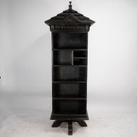 Seymour Easton. A Gothic Revival Ebonised Tabard Inn Library Revolving Bookcase - Thumbnail 2