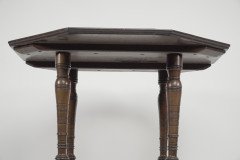 Jas Shoolbred Aesthetic Movement Walnut Octagonal Centre Table - Thumbnail 5