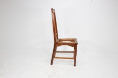 Two Glasgow-Style Arts & Crafts Oak Armchairs & Single Matching Dining Chair - Thumbnail 8