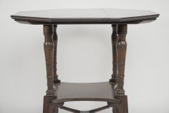Jas Shoolbred Aesthetic Movement Walnut Octagonal Centre Table - Thumbnail 7