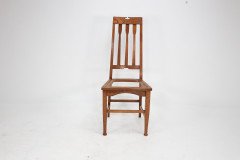 Two Glasgow-Style Arts & Crafts Oak Armchairs & a Single Matching Dining Chair - Thumbnail 10