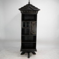Seymour Easton. A Gothic Revival Ebonised Tabard Inn Library Revolving Bookcase - Thumbnail 7
