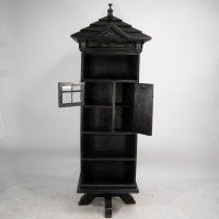 Seymour Easton. A Gothic Revival Ebonised Tabard Inn Library Revolving Bookcase - Thumbnail 8
