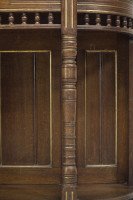 Bruce Talbert for Gillow & Co., attributed, Aesthetic Movement Oak & Glazed Cabinet - Thumbnail 11