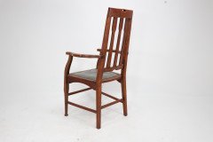 Two Glasgow-Style Arts & Crafts Oak Armchairs & a Single Matching Dining Chair - Thumbnail 13
