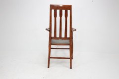Two Glasgow-Style Arts & Crafts Oak Armchairs & Single Matching Dining Chair - Thumbnail 14