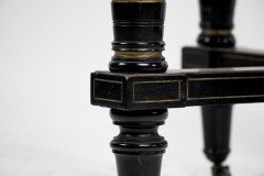 Gillows, attributed. Aesthetic Movement Ebonized Mahogany Centre Table with Amboyna Top - Thumbnail 8
