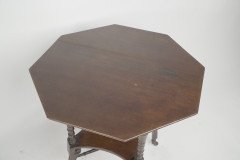 Jas Shoolbred Aesthetic Movement Walnut Octagonal Centre Table - Thumbnail 21