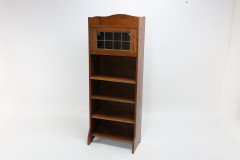 Liberty & Co., An English Arts & Crafts Oak Bookcase, with Shaped Upper Details - Thumbnail 8