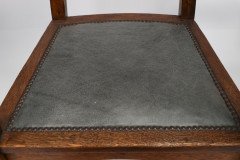 Two Glasgow-Style Arts & Crafts Oak Armchairs & a Single Matching Dining Chair - Thumbnail 29