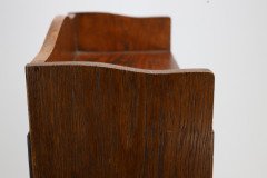 Liberty & Co., English Arts & Crafts Oak Bookcase, with Shaped Upper Details - Thumbnail 14