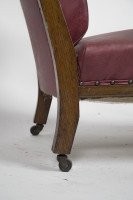 Henry William Batley Attributed, Jas. Shoolbred. Aesthetic Movement Oak Armchair - Thumbnail 10
