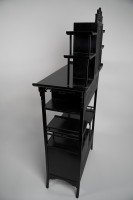 Heal's Attributed, Anglo-Japanese Ebonised Side Cabinet with Japanese Fretwork - Thumbnail 3