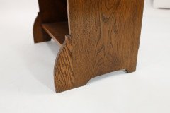 Liberty & Co., English Arts & Crafts Oak Bookcase, with Shaped Upper Details - Thumbnail 17