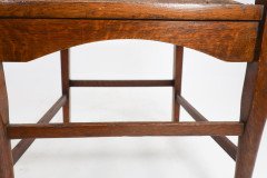Two Glasgow-Style Arts & Crafts Oak Armchairs & a Single Matching Dining Chair - Thumbnail 35