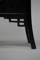 Heal's Attributed, Anglo-Japanese Ebonised Side Cabinet with Japanese Fretwork - Thumbnail 6
