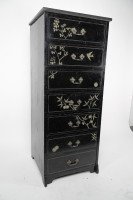 Daniel Cottier Rare & Early Anglo-Japanese Ebonised Tall Chest of Drawers - Thumbnail 3