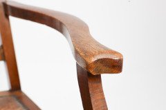 Two Glasgow-Style Arts & Crafts Oak Armchairs & Single Matching Dining Chair - Thumbnail 41