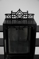 Heal's Attributed, Anglo-Japanese Ebonised Side Cabinet with Japanese Fretwork - Thumbnail 16