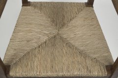Liberty & Co., Style of. C. F. A. Voysey. A Pair of Oak Rush Seat Ladderback Armchairs - Thumbnail 8