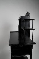 Heal's Attributed, Anglo-Japanese Ebonised Side Cabinet with Japanese Fretwork - Thumbnail 23