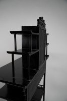 Heal's Attributed, Anglo-Japanese Ebonised Side Cabinet with Japanese Fretwork - Thumbnail 24