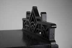 Heal's Attributed, Anglo-Japanese Ebonised Side Cabinet with Japanese Fretwork - Thumbnail 25