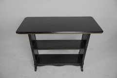 Dr. C. Dresser, Style Of, Aesthetic Movement Carved, Gilded & Ebonized Side Table - Thumbnail 4