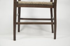Liberty & Co., Style of C. F. A. Voysey. A Pair of Oak Rush Seat Ladderback Armchairs - Thumbnail 22