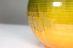 Bretby. A Large English Arts & Crafts Planter with Green Fading to Yellow Body - Thumbnail 5