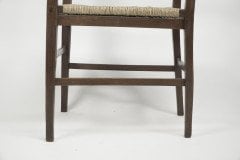 Liberty & Co., Style of C. F. A. Voysey. A Pair of Oak Rush Seat Ladderback Armchairs - Thumbnail 23