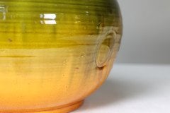 Bretby. A Large English Arts & Crafts Planter with Green Fading to Yellow Body - Thumbnail 6