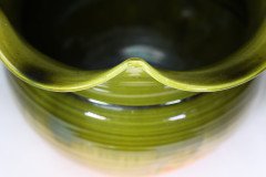 Bretby. A Large English Arts & Crafts Planter with Green Fading to Yellow Body - Thumbnail 8