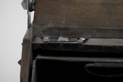 Dr. C. Dresser, attributed. Aesthetic Movement Walnut Coal Scuttle with Stylized Mounts - Thumbnail 12