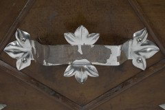 Dr. C. Dresser, attributed. Aesthetic Movement Walnut Coal Scuttle with Stylized Mounts - Thumbnail 16