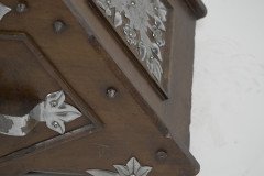 Dr. C. Dresser, attributed. Aesthetic Movement Walnut Coal Scuttle with Stylized Mounts - Thumbnail 17