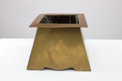 Margaret Gilmour, attributed. An Arts & Crafts Brass Planter Depicting a Galleon - Thumbnail 3