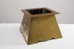 Margaret Gilmour, attributed. An Arts & Crafts Brass Planter Depicting a Galleon - Thumbnail 4