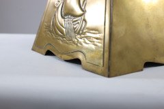 Margaret Gilmour, attributed. An Arts & Crafts Brass Planter Depicting a Galleon - Thumbnail 12