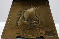 Margaret Gilmour Attributed, an Arts & Crafts Brass Planter Depicting a Galleon - Thumbnail 16