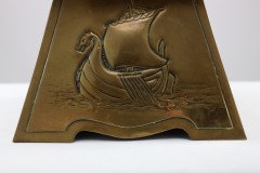 Margaret Gilmour Attributed, an Arts & Crafts Brass Planter Depicting a Galleon - Thumbnail 17