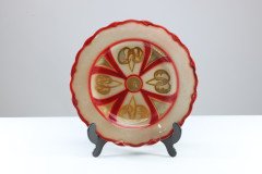Arts & Crafts Hand Painted Decorative Lustre Plate by W. H. Grindley - Thumbnail 2