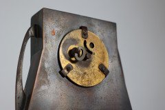 Glasgow School Patinated Brass Clock with Mother-of-Pearl Inlay c.1900 - Thumbnail 16